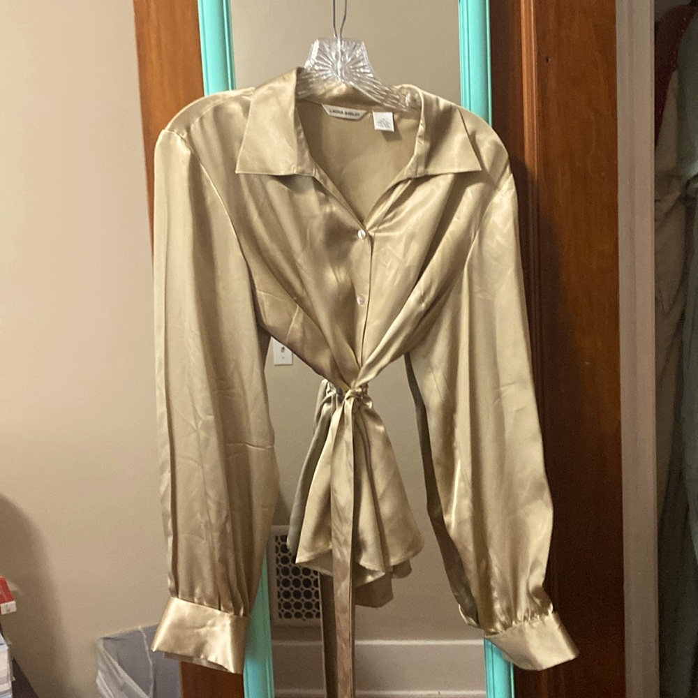 Silk Button Up Blouse